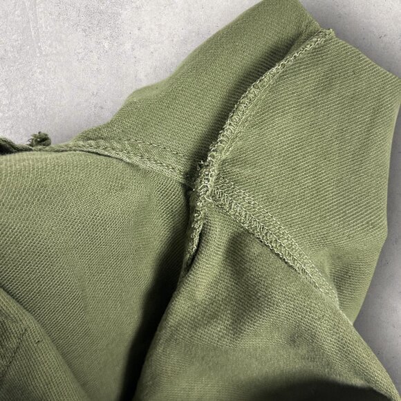 The Great Slouch Army Pants Green‎ Womens Size 26 USA Made Revolve Linen Tencel - Picture 11 of 14